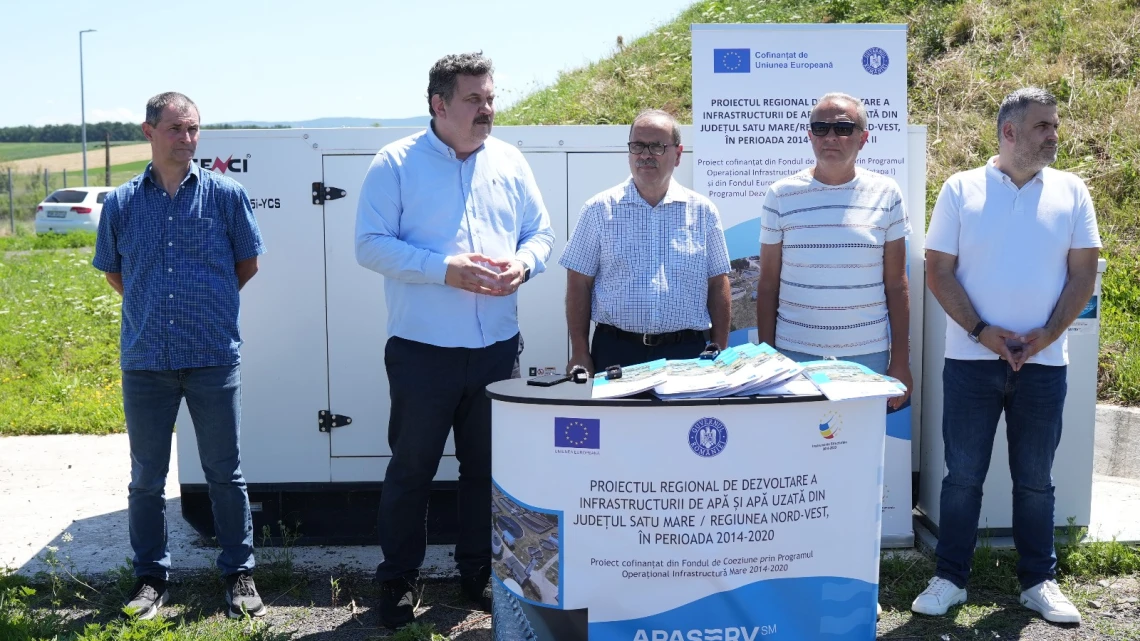 Apă potabilă de cea mai bună calitate pentru 10 localități din zona Ardud