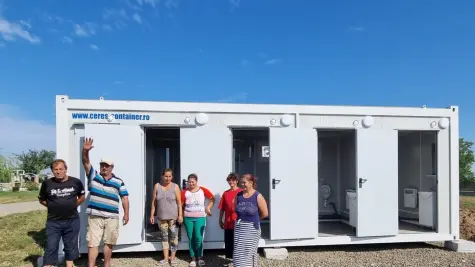 Au fost instalate primele containere sanitare în patru localități din județul Satu Mare