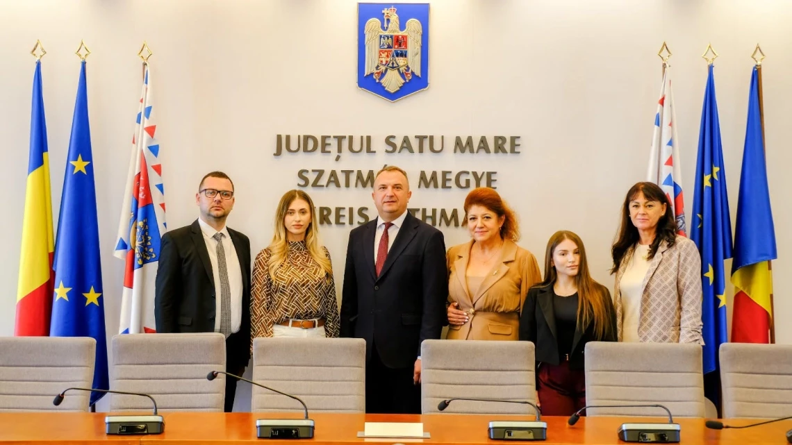 Ukrán küldöttség látogatott a Szatmár Megyei Tanácshoz