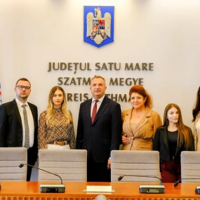 Ukrán küldöttség látogatott a Szatmár Megyei Tanácshoz