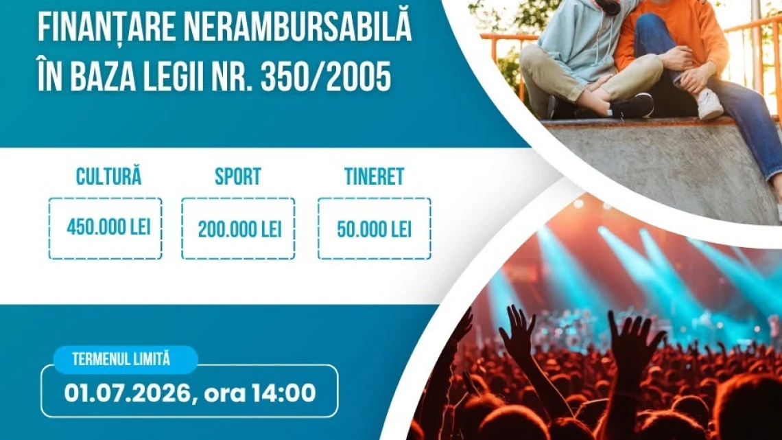 Lansăm sesiunea de finanțări nerambursabile 2026