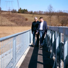 Lucrările la podul peste Valea Bârsăului s-au încheiat