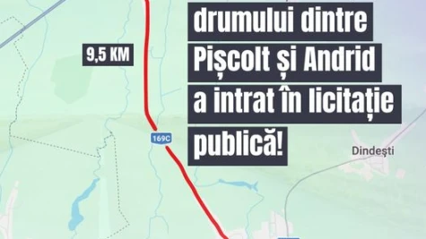 Modernizăm drumul județean care leagă comuna Pișcolt de comuna Andrid!